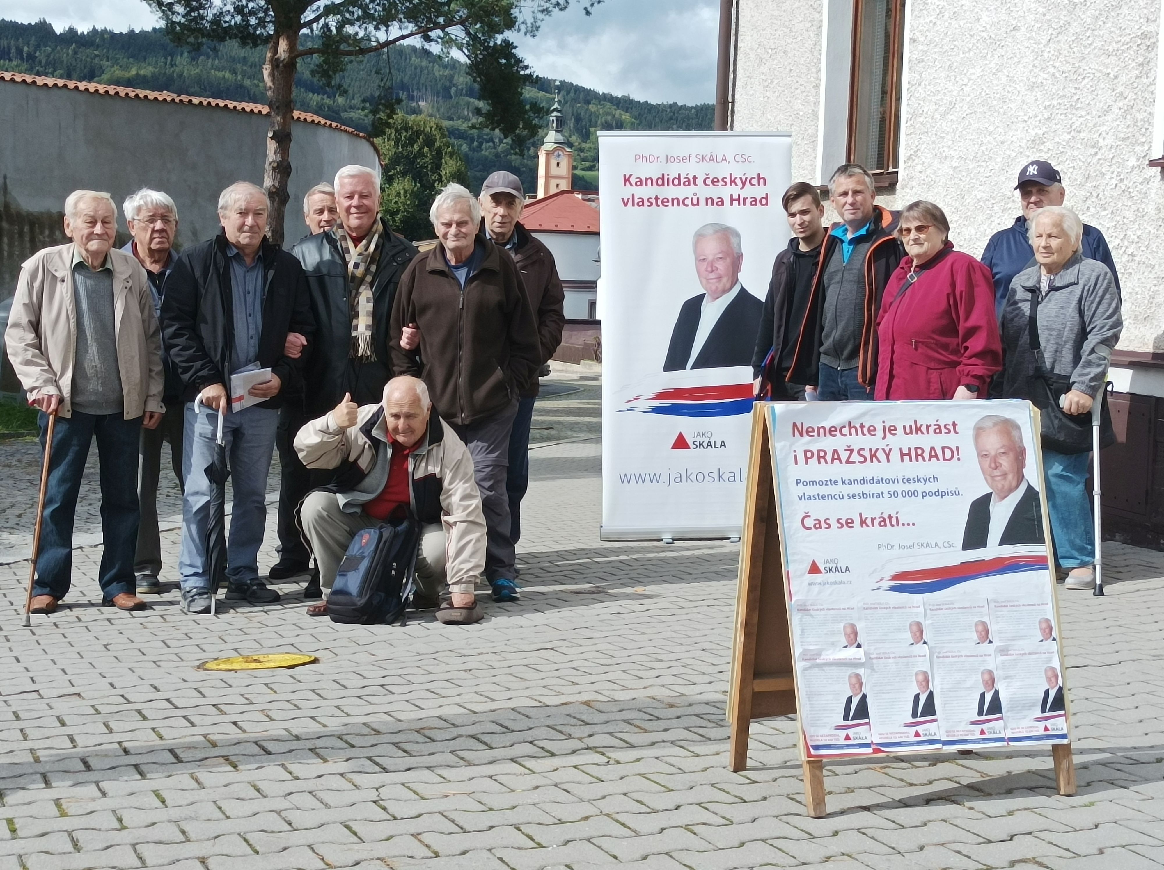 Setkání s kandidátem na prezidenta ČR s Josefem Skálou v Sušici